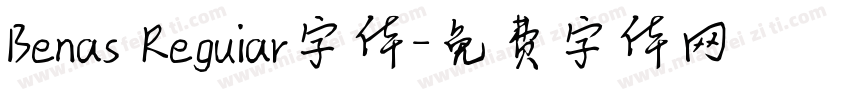 Benas Reguiar字体字体转换